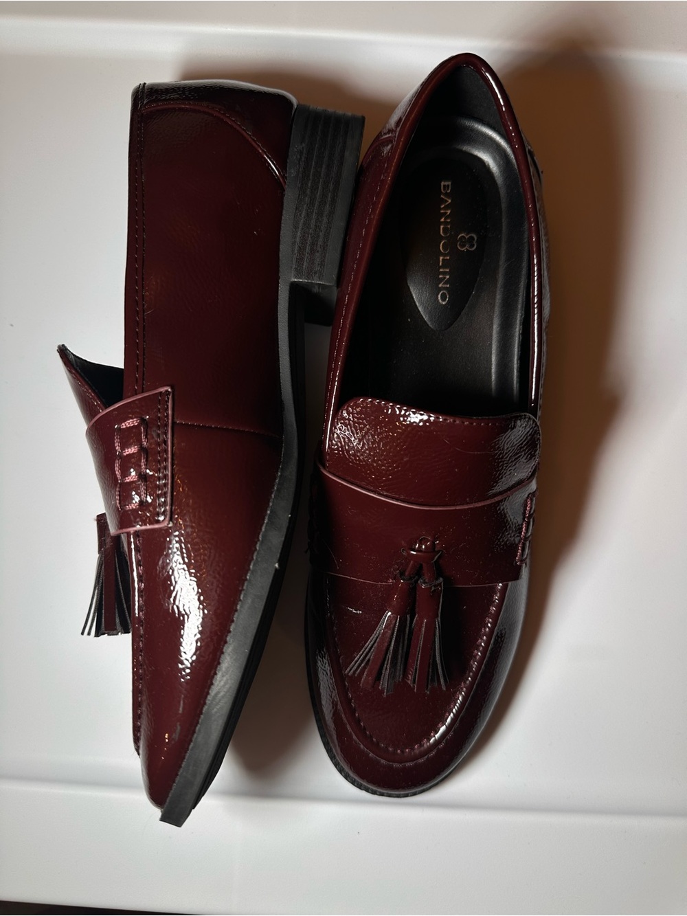 Bandolino Women’s Burgundy Tassel Loafers